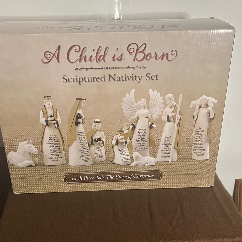 😄Scriptured nativity scene tells the story of Christmas